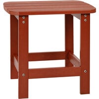 Flash Furniture Charlestown Red Faux Wood Side Table