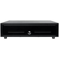 Star CD3-1616BK58-S2 Value Series 16 inch x 16 inch Black Printer Driven Cash Drawer with 5 Bill / 8 Coin Till