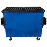 Toter FR030-00705 3 Cubic Yd. Blue Front End Loading Mobile Trash Container / Dumpster (1500 lb. Capacity)