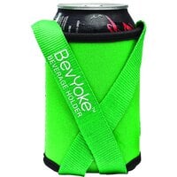 Franmara BevYoke Green Neoprene Beverage Cozie with 18" Lanyard 8043-13