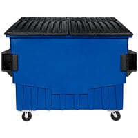 Toter FR040-00705 4 Cubic Yd. Blue Front End Loading Mobile Trash Container / Dumpster (2000 lb. Capacity)