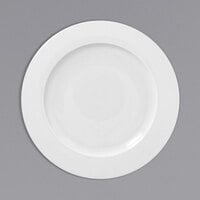 RAK Porcelain Polaris Access 11 3/8" Wide Rim Porcelain Flat Plate - 12/Case