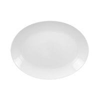 RAK Porcelain Polaris Orion 14 1/8" x 10 5/8" Porcelain Oval Coupe Platter - 6/Case