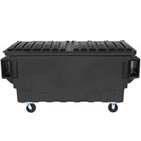 Toter FR010-00145 1 Cubic Yd. Midnight Gray Front End Loading Mobile Trash Container / Dumpster (750 lb. Capacity)