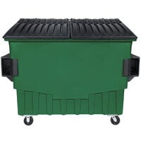 Toter FR040-00925 4 Cubic Yd. Waste Green Front End Loading Mobile Trash Container / Dumpster (2000 lb. Capacity)