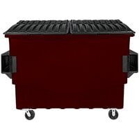 Toter FR030-00270 3 Cubic Yd. Brown Front End Loading Mobile Trash Container / Dumpster (1500 lb. Capacity)