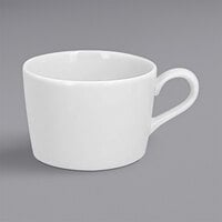 RAK Porcelain Polaris Access 7.8 oz. Bright White Embossed Porcelain Tea Cup - 12/Case