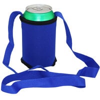 Franmara BevYoke Blue Neoprene Beverage Cozie with 18" Lanyard 8043-09