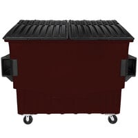 Toter FR040-01270 4 Cubic Yd. Brown Front End Loading Mobile Trash Container / Dumpster (2000 lb. Capacity)