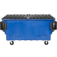 Toter FR010-00705 1 Cubic Yd. Blue Front End Loading Mobile Trash Container / Dumpster (750 lb. Capacity)