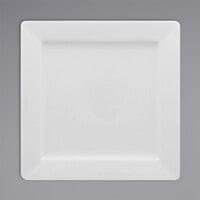 RAK Porcelain Polaris Access 8 1/4" Wide Rim Square Porcelain Plate - 12/Case