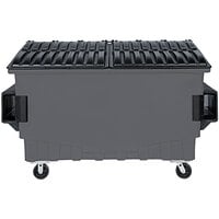Toter FR020-00125 2 Cubic Yd. Dark Cool Gray Front End Loading Mobile Trash Container / Dumpster (1000 lb. Capacity)