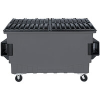 Toter FR020-00125 2 Cubic Yd. Dark Cool Gray Front End Loading Mobile Trash Container / Dumpster (1000 lb. Capacity)