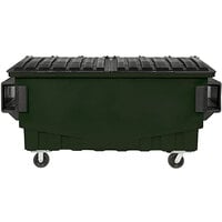 Toter FR010-00960 1 Cubic Yd. Forest Green Front End Loading Mobile Trash Container / Dumpster (750 lb. Capacity)