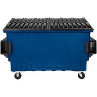 Toter FR020-00718 2 Cubic Yd. Waste Blue Front End Loading Mobile Trash Container / Dumpster (1000 lb. Capacity)