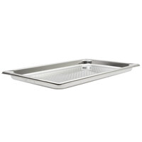 Vollrath 30013 Super Pan V® Full Size 1 1/4 inch Deep Anti-Jam Perforated Stainless Steel Steam Table / Hotel Pan -22 Gauge