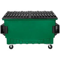 Toter FR020-00925 2 Cubic Yd. Waste Green Front End Loading Mobile Trash Container / Dumpster (1000 lb. Capacity)
