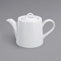 RAK Porcelain Polaris Access 15.2 oz. Porcelain Teapot with Lid - 4/Case