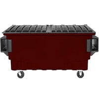 Toter FR010-01270 1 Cubic Yd. Brown Front End Loading Mobile Trash Container / Dumpster (750 lb. Capacity)