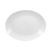 RAK Porcelain Polaris Orion 8 1/4" x 6" Porcelain Oval Coupe Platter - 12/Case