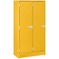 I.D. Systems 30 inch x 18 inch x 59 inch Sun Yellow Double Storage Locker with Doors 79003 B30 042