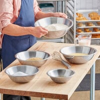 Choice Heavy Weight Stainless Steel Mixing Bowl Set - 5/Set