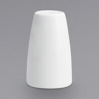Fortessa 2 1/2" White FSW Porcelain Pepper Shaker - 48/Case