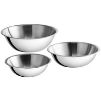 Choice Heavy Weight Stainless Steel Mixing Bowl Set - 3/Set