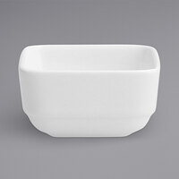 Fortessa Fortaluxe 1.5 oz. White Porcelain Square Ramekin - 48/Case