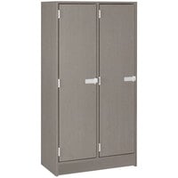 I.D. Systems 30 inch x 18 inch x 59 inch Grey Nebula Double Storage Locker with Doors 79003 B30 059