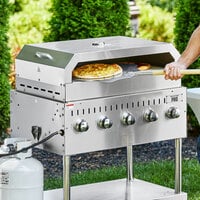 Backyard Pro LPG72 72 Stainless Steel Liquid Propane Outdoor Grill with  Griddle