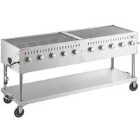 Backyard Pro CPBQ-72 72 inch Stainless Steel Liquid Propane Outdoor Grill