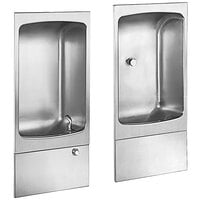 Halsey Taylor 8880 FTN W CUSPIDOR Stainless Steel Full Recessed Wall Mount Non-Filtered Drinking Fountain with Cuspidor