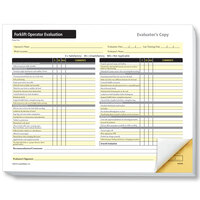 ComplyRight Forklift Operator Evaluation Form - 25/Pack