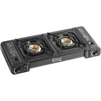 Choice 2-Burner High Performance Butane Range / Portable Stove with Brass Burners - 16,000 BTU