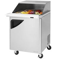 Turbo Air Super Deluxe TST-28SD-12-N-SL 28 inch 1 Door Refrigerated Sandwich Prep Table