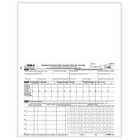 ComplyRight 8 1/2 inch x 11 inch 1095-C Employer / Employee Copy of Employer-Provided Health Insurance Offer and Coverage Laser Tax Form - 50/Pack