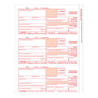 ComplyRight 1099-NEC 2-Up Federal Copy A of Nonemployee Compensation Tax Forms NEC511050 - 50/Pack