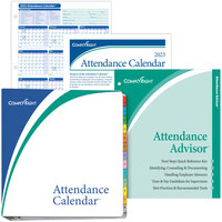ComplyRight 2023 White Attendance Tracking Calendar Kit - 50/Pack