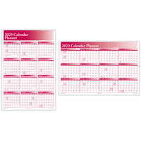 ComplyRight 36 inch x 24 inch Burgundy 2023 Full Calendar Planner