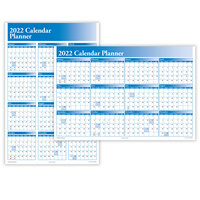 ComplyRight 36 inch x 24 inch Blue Full Calendar Planner