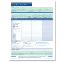 ComplyRight 8 1/2 inch x 11 inch Payroll Status / Change Notice - 50/Pack