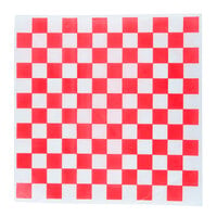 Choice 15" x 15" Red Check Deli Sandwich Wrap Paper - 4000/Case