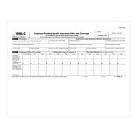ComplyRight 8 1/2" x 11" 1095-C IRS Copy of Employer-Provided Health Insurance Offer and Coverage Laser Tax Form - 50/Pack