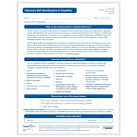 ComplyRight Voluntary Self-Identification of Disability Form A0109PK25 - 25/Pack