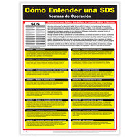 ComplyRight 18 inch x 24 inch Spanish Understanding an SDS Sign W0049