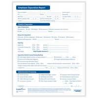 ComplyRight 8 1/2 inch x 11 inch Separation Notice - 50/Pack