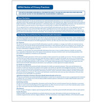 ComplyRight HIPAA Notice of Privacy Practices Form - 100/Pack