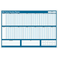 ComplyRight 36 inch x 24 inch 2022 Dry Erase Yearly Vacation Planner J1712
