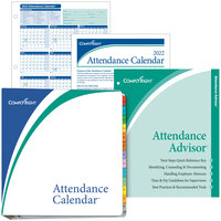 ComplyRight 2022 White Attendance Tracking Calendar Kit - 100/Pack